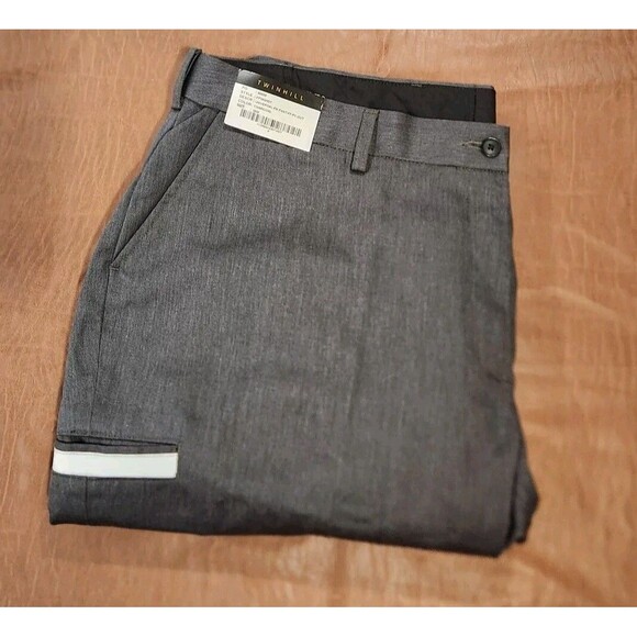 Twinhill dress cargo dark gray elastic  18w charcoal NWT uniform pants 16.7065 - Picture 1 of 8